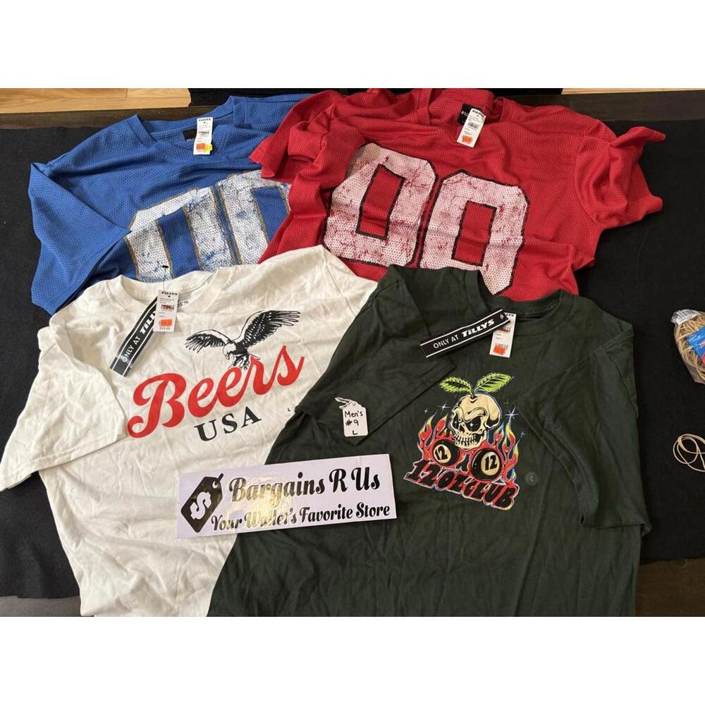 MENS ORDER #9 Tillys Men's T-Shirts Beer Club USA Jersey Size L